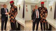 "Did you tell him about Nnewi billionaires richer than him?": Ebuka meets Bill Gates, they share handshake