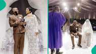 Chioma marks one month wedding anniversary, gushes over hubby, he reacts: "Can't believe it 1 month"