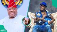 Governor Adeleke plays drums as he performs with Sir Shina Peters on stage, video sparks reactions