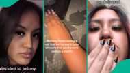 Lady who visited boyfriend after one month finds artificial item in his room, shares video