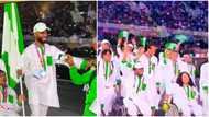 Commonwealth games 2022: BBNaija’s Mike Edwards flies Nigerian flag as representatives make grand entry