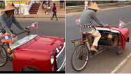 "I like the byscar": Skilled man reconstructs his bicycle to look like expensive car, rides it in TikTok video