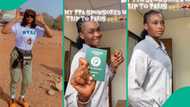NYSC lady stirs reactions online after saying her PPA sponsored her abroad, shows passport