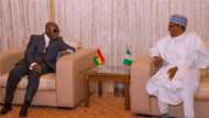 Bayan zabtare albashin masu mukamai, hotunan shugaban kasar Ghana a Aso Rock sun bayyana
