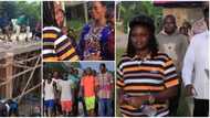 Cute moment villagers meet Bayelsa councilor who used her car allowance money to build bridge warms hearts