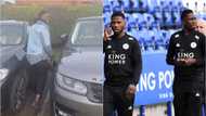 Super Eagles star Iheanacho wishes teammate a happy birthday as he enters his N23m Range Rover (video)