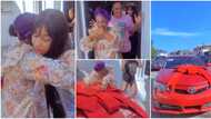 “Mothers deserve the world”: Emotional video as actress Yetunde Barnabas surprises mum with a car on birthday