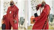 BBNaija fashion: Hermes steps out in dramatic Toyin Lawani design