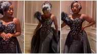 Wedding fashion: Video of beautiful bride rocking N1.4m black dress for her day goes viral