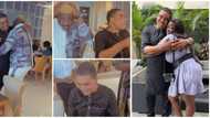 Yoruba film star Sir Kay Kamoru emotional as comedian son Isbae U takes him to fancy restaurant on birthday
