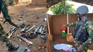 Sit-at-home: Photos emerge as military bombard IPOB hideout, capture rebels, recover firearms