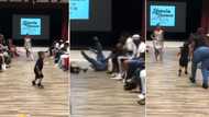 Mum falls to the ground while chasing little son who ran to the runway during fashion show, video causes frenzy