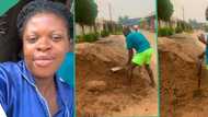 "He is reliable": Lady praises her hubby who works at construction site to take care of his family