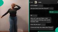 Lady displays messages she received on WhatsApp after helping elderly man at bus stop