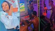 Nigerian man pulls shirt to dance for brother's wife who invited him and friends over, video trends