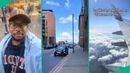 Nigerian man who longed to travel overseas finally relocates to UK, his video melts hearts