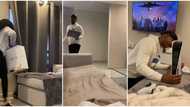 "Ladies left the group chat, block admim": Video of a lady surprising lover with PS5 stirs reactions
