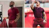 Celebrity style steal: Davido and Hollywood star Dwayne Johnson rock similar look, fans react