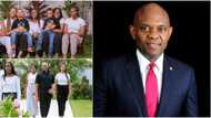 Children's Day: Nigerian billionaire Tony Elumelu gives rich family goal in adorable photos with his kids