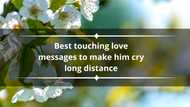 Best touching love messages to make him cry long distance