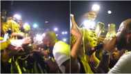 Ladies go wild in excitement as Davido moves close to them during powerful performance in Sweden, fans react