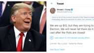 US election: Twitter flags Trump for tweeting misleading news