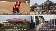 "Dream come true for me": Young Nigerian lady constructs posh house for herself, interlocks it in cute video
