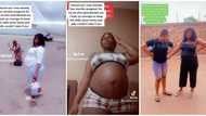 "Keep the child": Nigerian lady discovers she's pregnant after boyfriend dumped her, cries out in video