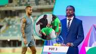 Fans hail Ekong as Super Eagles captain prostrates to greet Nwankwo Kanu, video