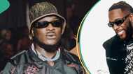 Burna Boy, Peruzzi meet in public, video of their interaction causes stir: “He dare not make mouth”