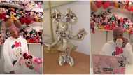 Is she the last born? Cuppy stirs reactions as she rocks a Minnie Mouse print outfit, shows off over 100 dolls
