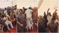 “The smile never enter”: Fans pray for Davido as he smiles at crowd during 2nd appearance after son's demise