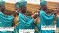 "He embarrassed her": Drama as groom wipes off bride's lipstick during wedding, her reaction trends
