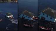 Couple move entire house across the ocean, wow world with their action