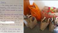 Mum of 5 sheds tears of joy as stranger leaves food at doorstep for her starving kids