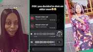 Lady who got into relationship with older man posts hot voice note he sent to her, people react