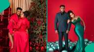Critics tear into Veekee James' husband after wife shared hot Christmas pictures: "E no dey flush"