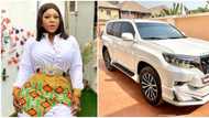 Thank you Lord: Nollywood actress Destiny Etiko celebrates new ride, shares photos