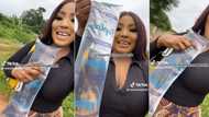 "I got it for N10": Nigerian lady displays 3-in-1 pure water she bought in Benin city, video causes stir