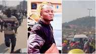 Portable Zazu makes money rain on the streets of Ado Ekiti, multitudes run after him, videos trend