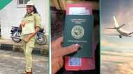 "From NYSC to UK": Lady travels abroad immediately after one-year service, posts video of her journey