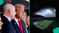Viral video captures US president Trump flying over the World Cup final stadium