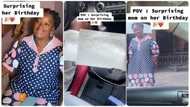 Man treats mother to a fulfilling birthday, gives her new phone and money in video
