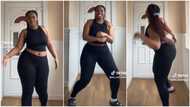 "You chop the dance": Curvy lady in black top demonstrates cool moves to Elon Musk Boys song