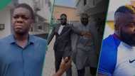 “Who dey bounce who?" Video as Cute Abiola becomes a bouncer to Kizz Daniel's bodyguard, fans react