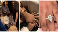 She said yes - Jubilation as Davido finally proposes to Chioma with massive ring (see video, photo)