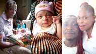 "She just opened her eyes": Nigerian father who welcomed baby girl after 13 years shares sweet photos