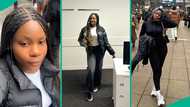 Nigerian lady in UK rejoices, shares amount she gets paid every hour, video trends