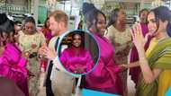 Jackie Appiah shares stunning photos of the iconic dress she wore to meet Meghan Markle in Nigeria