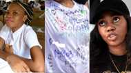 "Beginning of misery": Final year student in tears after seeing what female friend wrote on her signout shirt